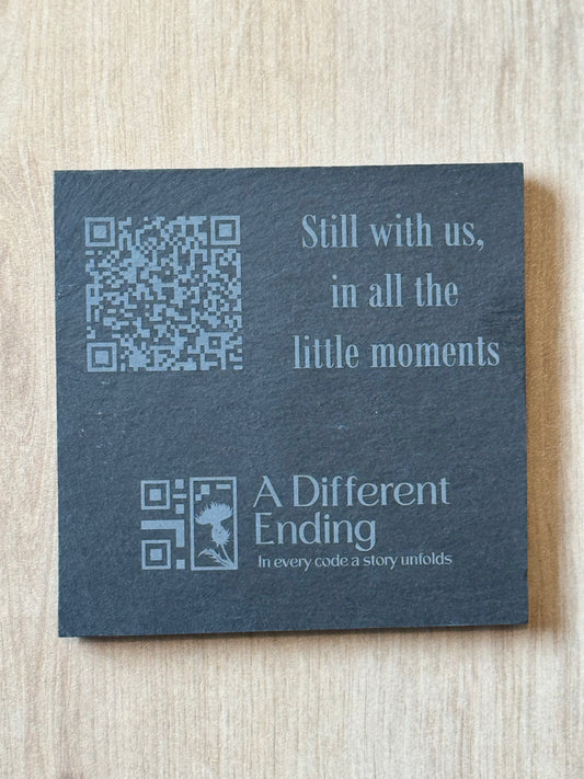 Slate Memorial Coaster